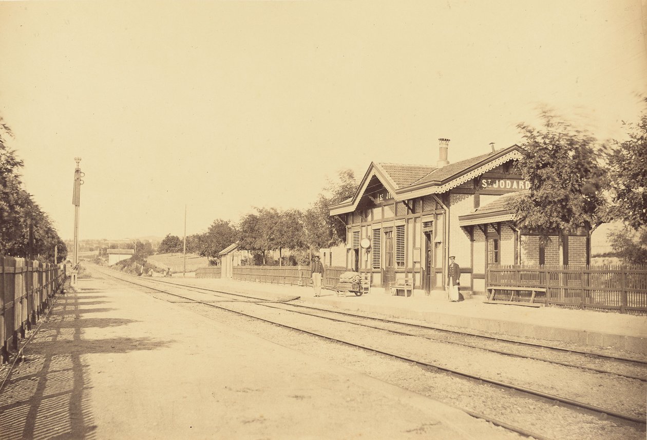 Saint-Jodard Station by Auguste Hippolyte Collard