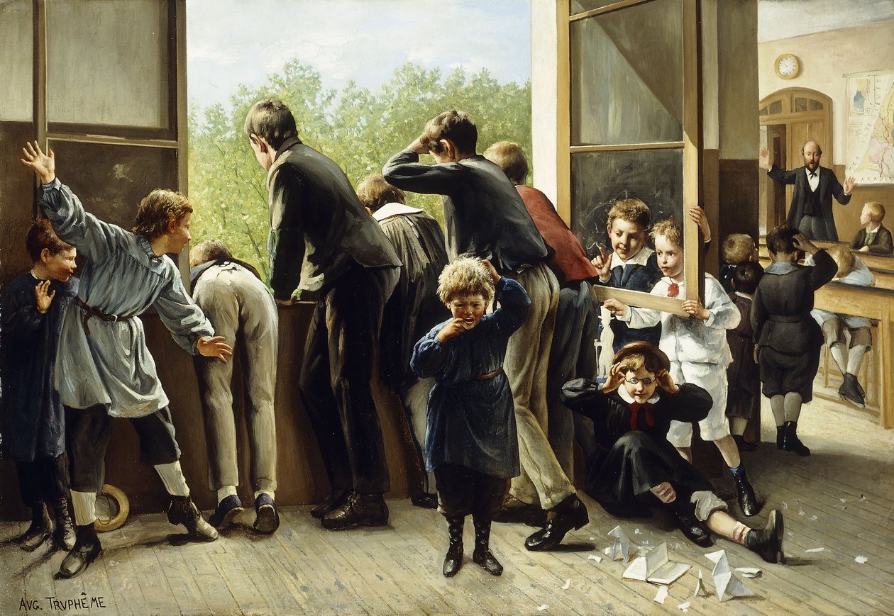 The Class Pranksters by Auguste Joseph Trupheme