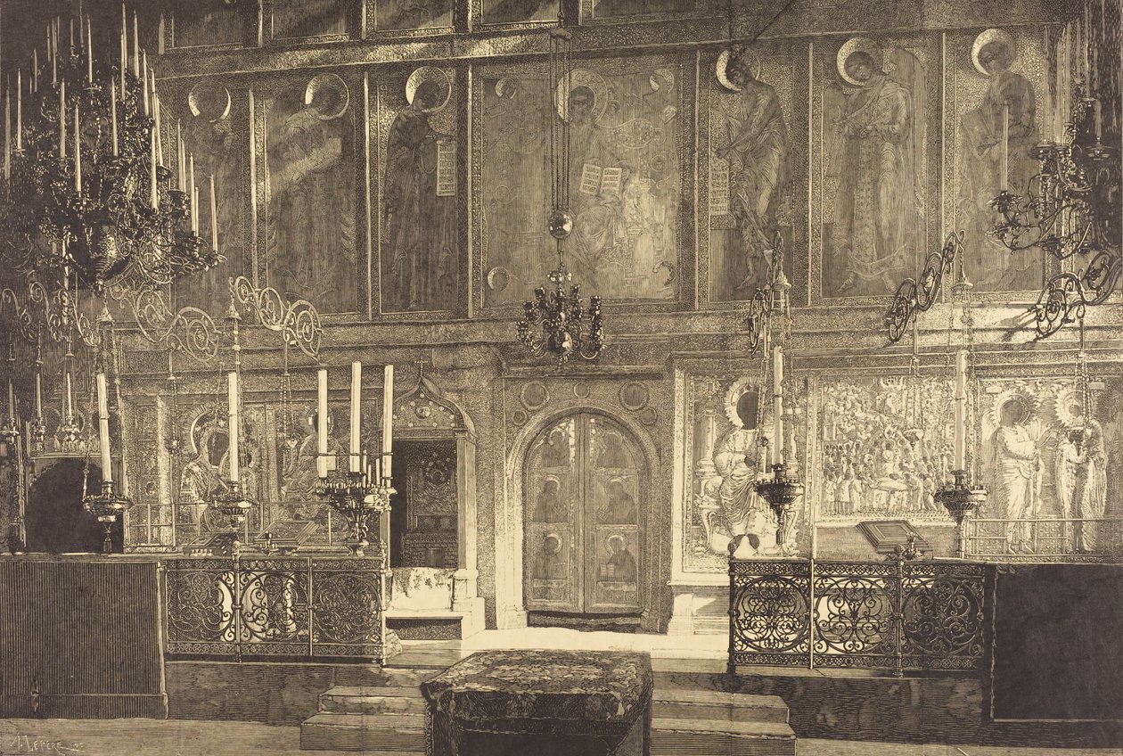 The Iconostasis of the Cathedral of the Assumption by Auguste Lepere