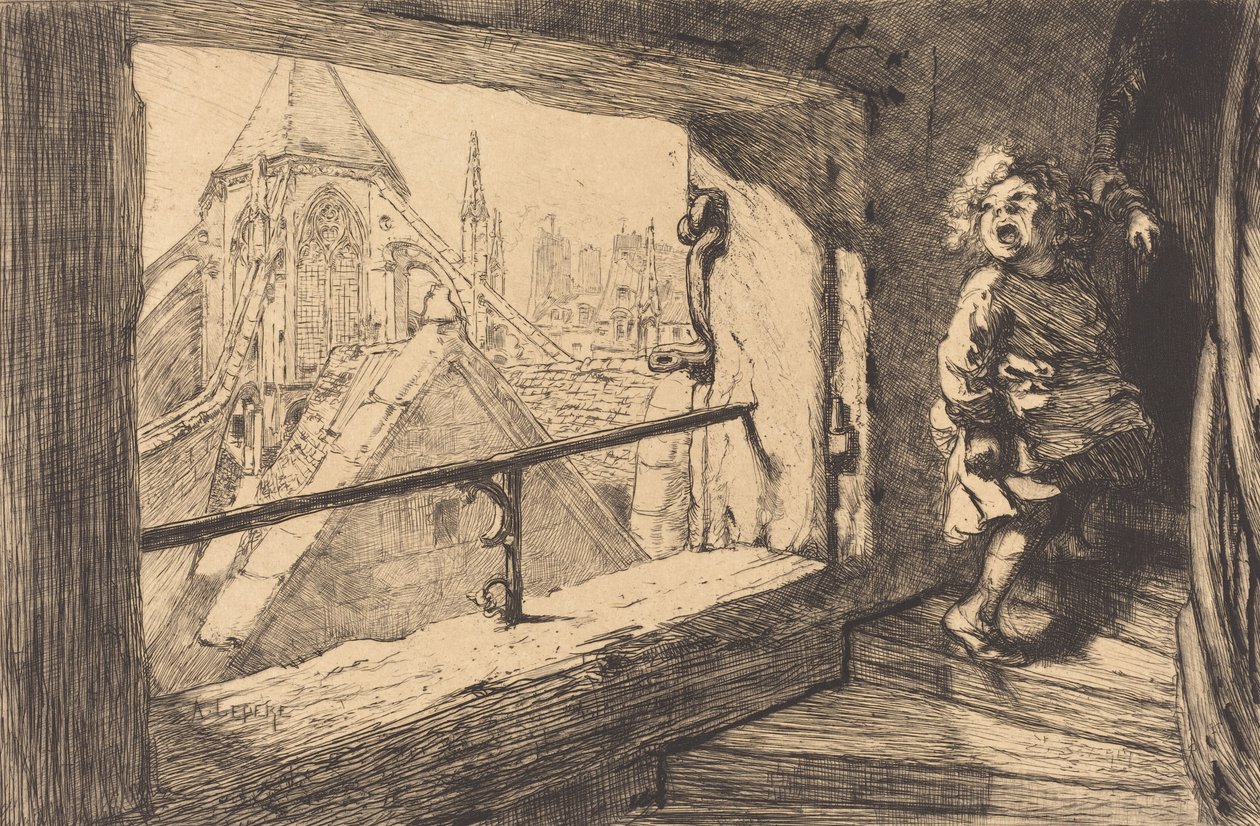 Les toits de Saint-Severin by Auguste Lepere
