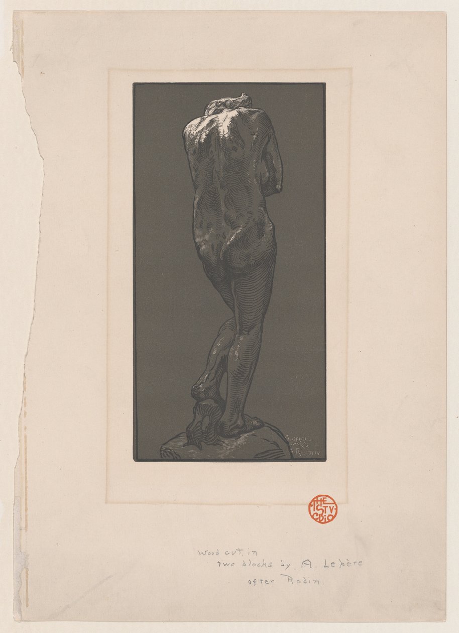 Nude Statue, Seen from Behind by Auguste Lepere