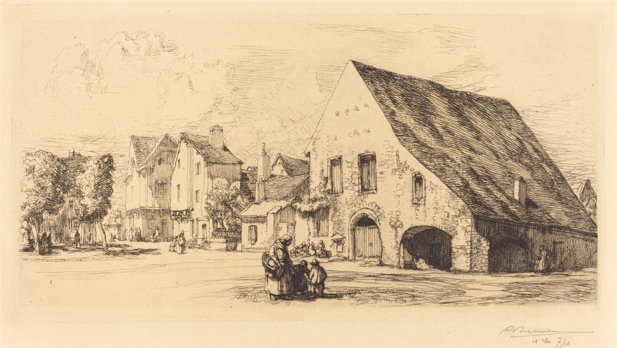 Provins (Seine et Marne) by Auguste Lepere