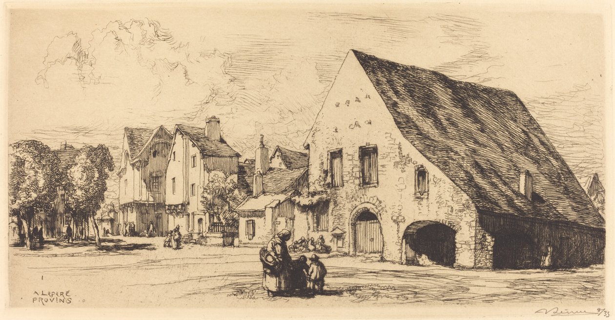Provins (Seine et Marne) by Auguste Lepere