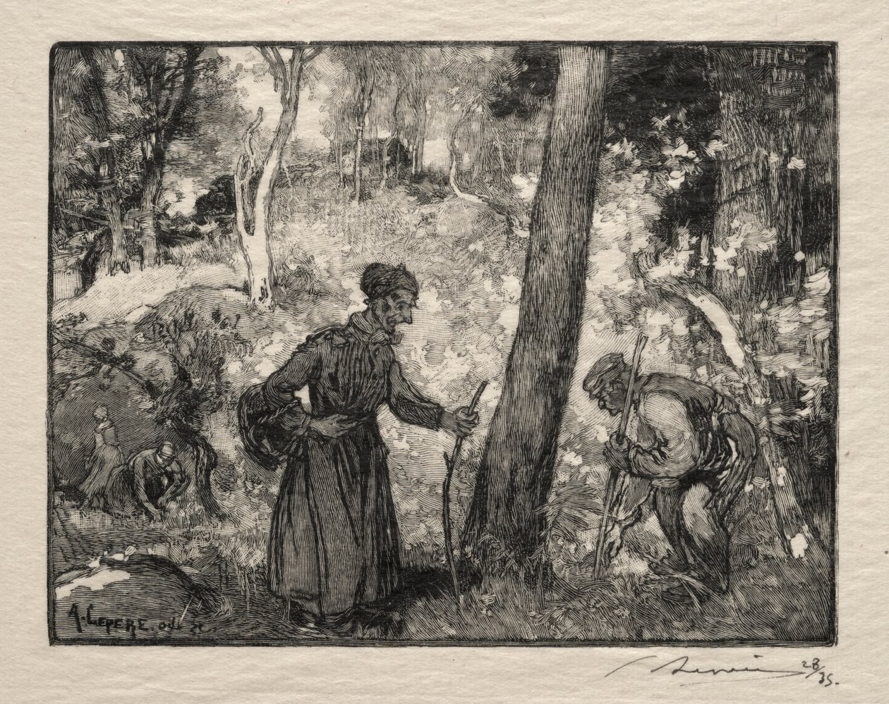At Bernard Rock by Auguste Louis Lepère