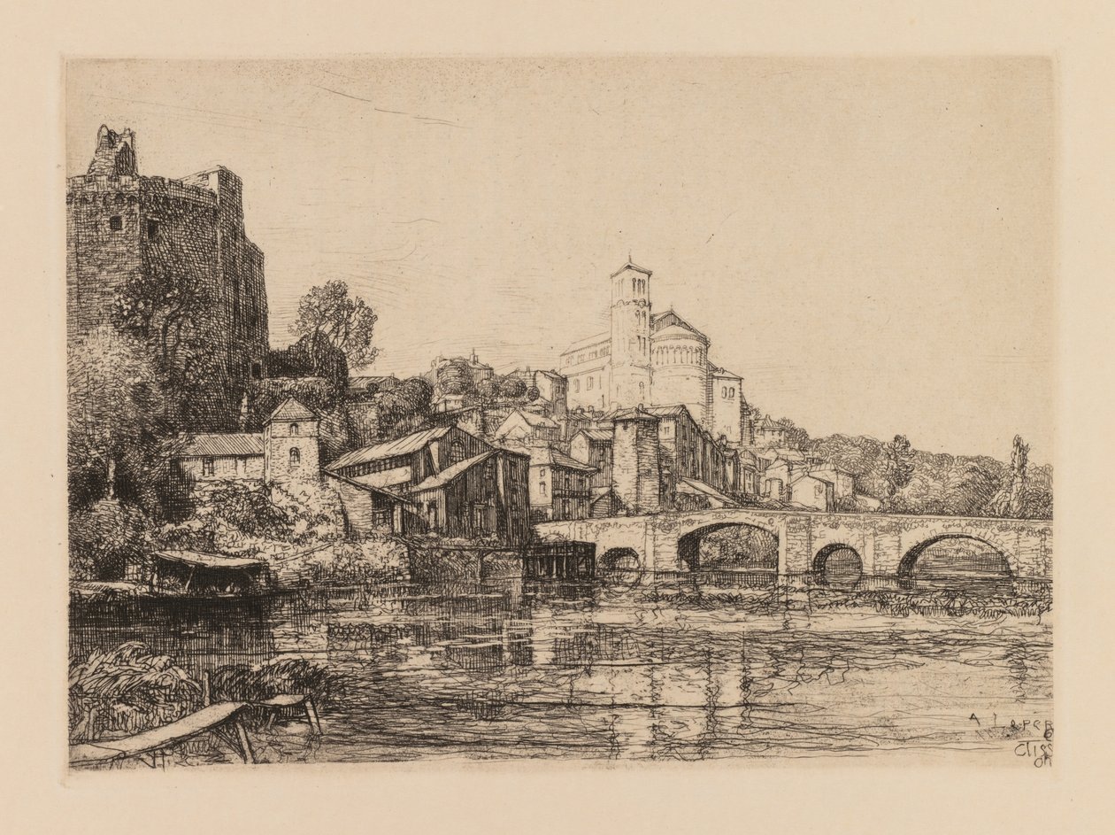 Auguste Lepère: Clisson (Loire-Maritime) by Auguste Louis Lepère