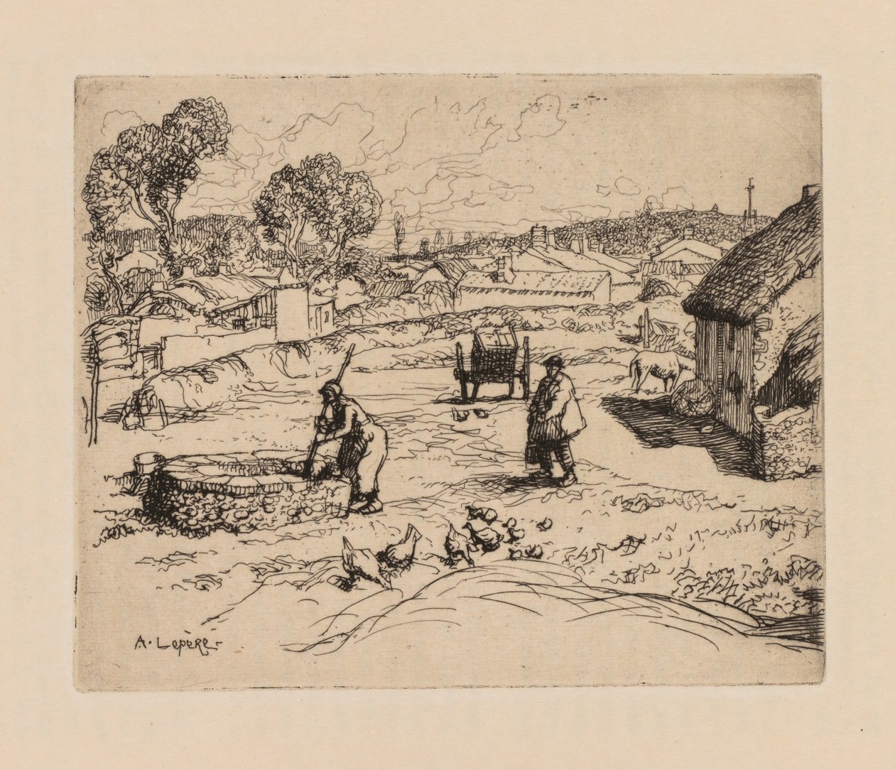 Auguste Lepère: La Masure Vendée by Auguste Louis Lepère