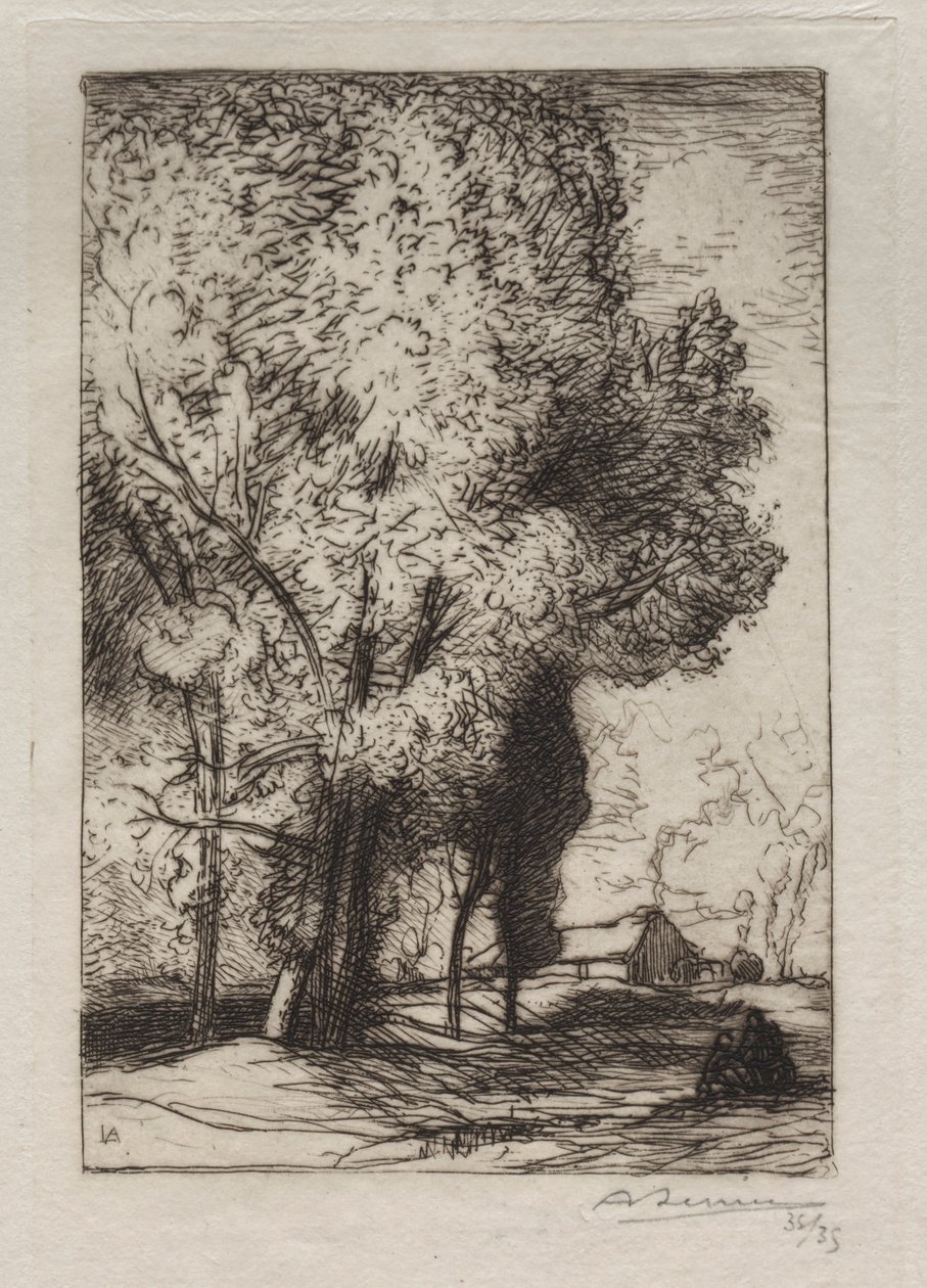 Bourrine dans les Peupliers by Auguste Louis Lepère