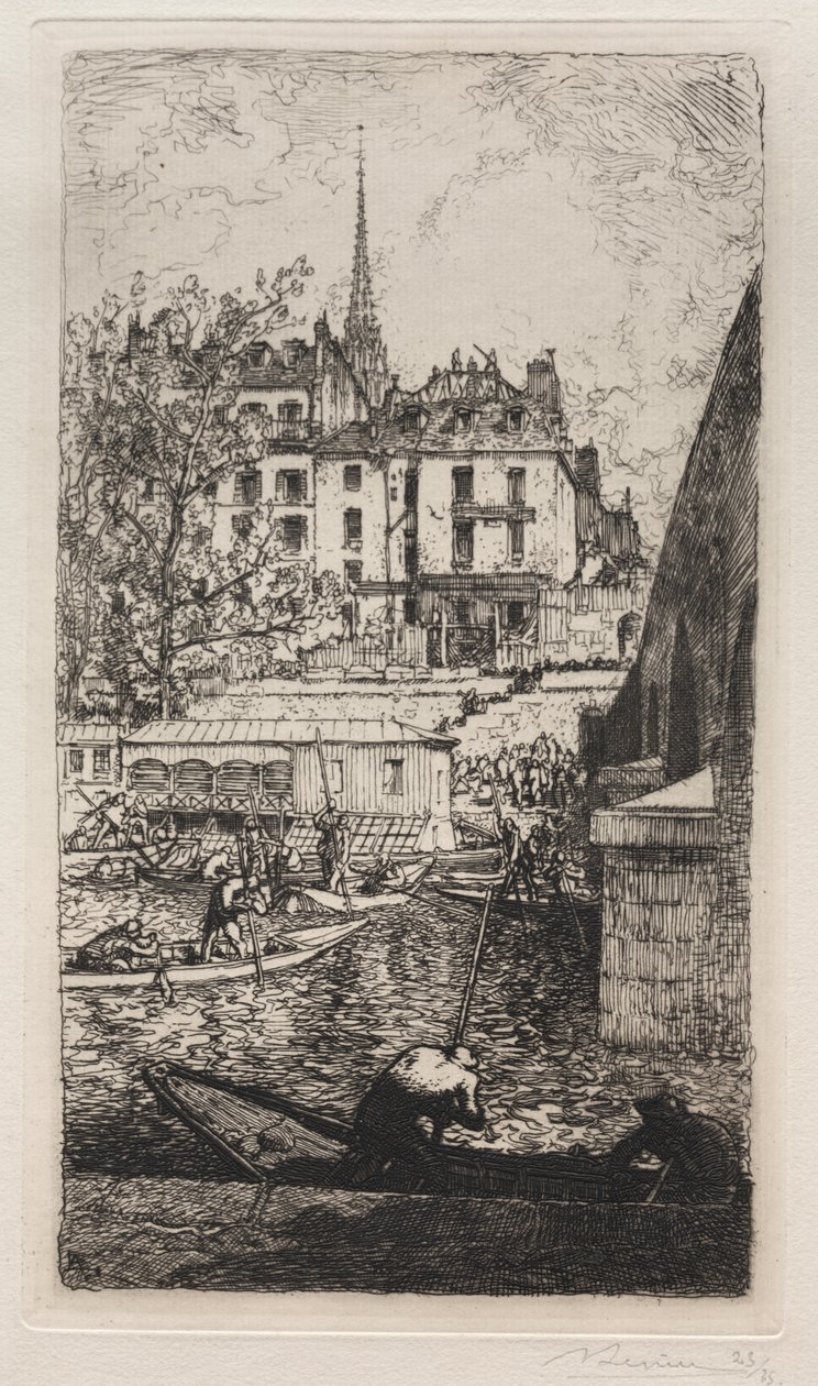 Demolition of the House of Sabra by Auguste Louis Lepère