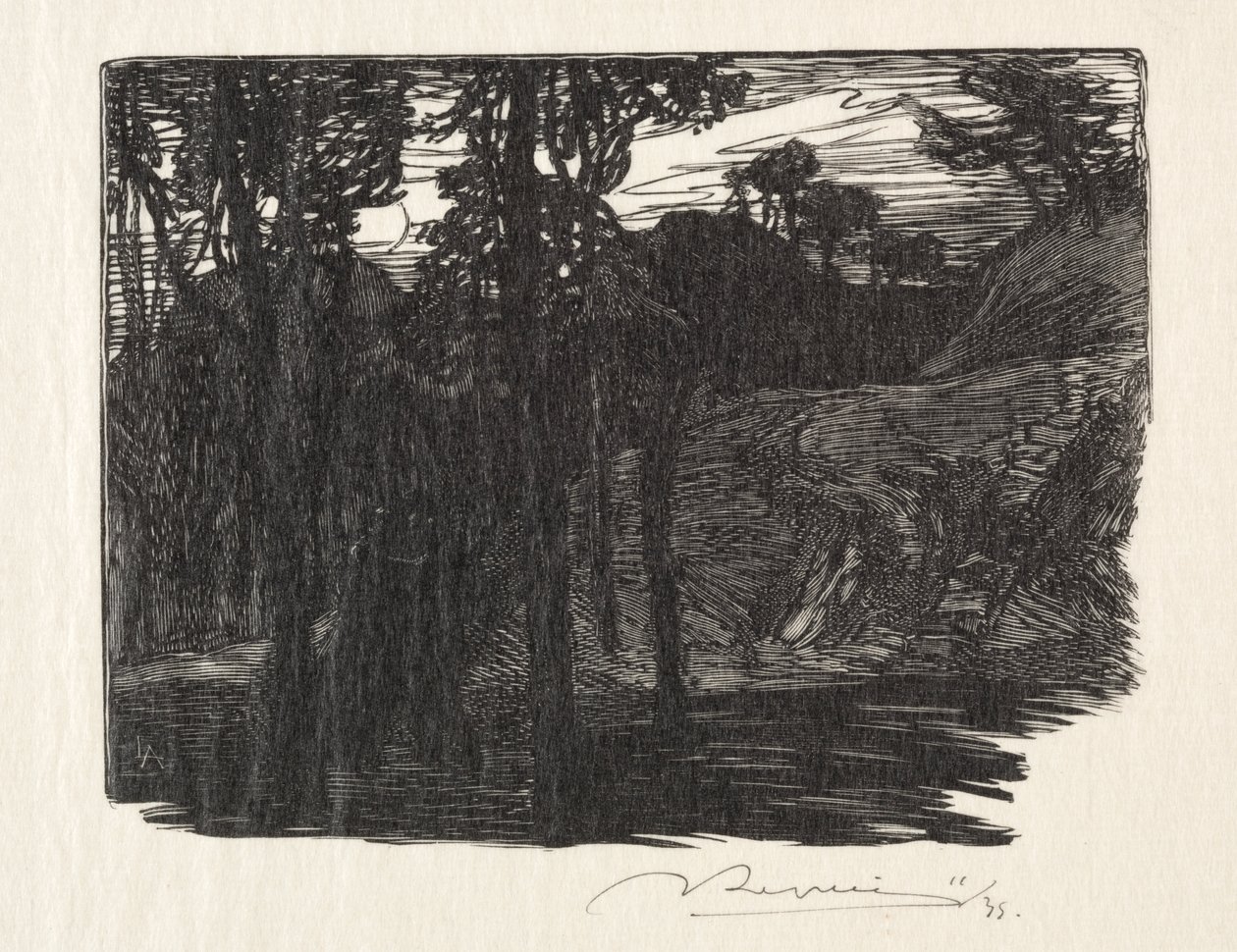 Evening by Auguste Louis Lepère