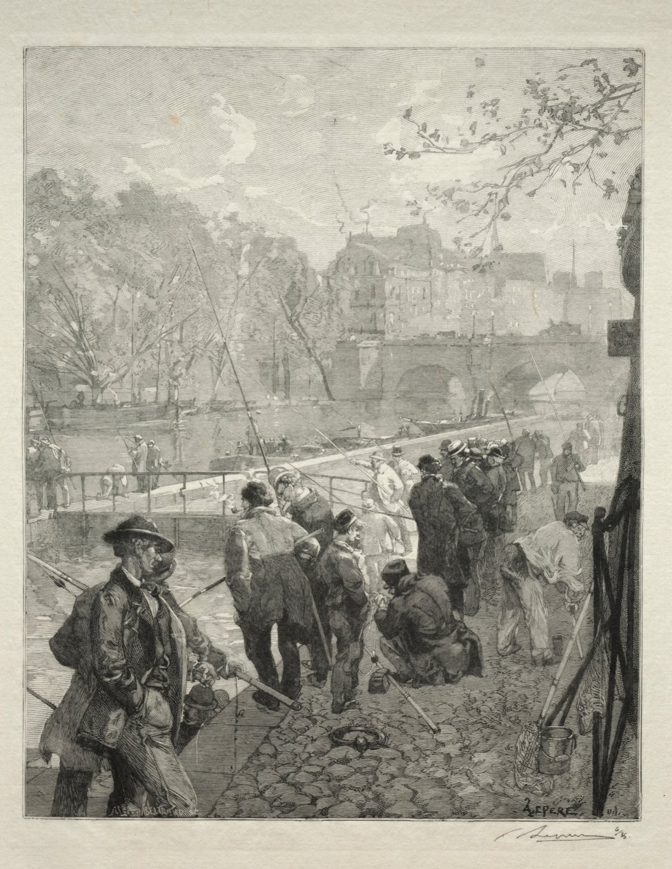 The Lock of the Mint by Auguste Louis Lepère
