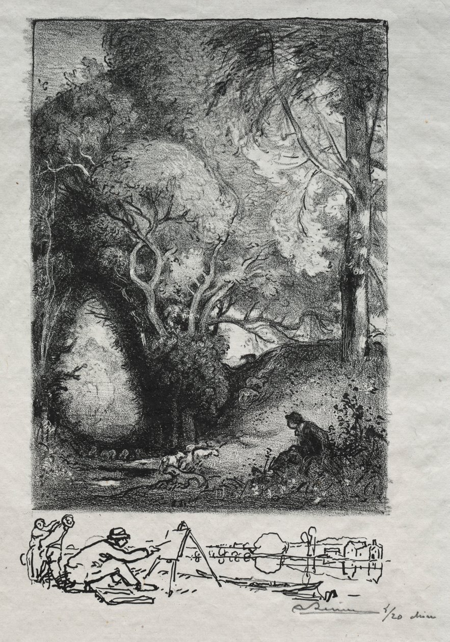 The Ravine in June, 1913 by Auguste Louis Lepère