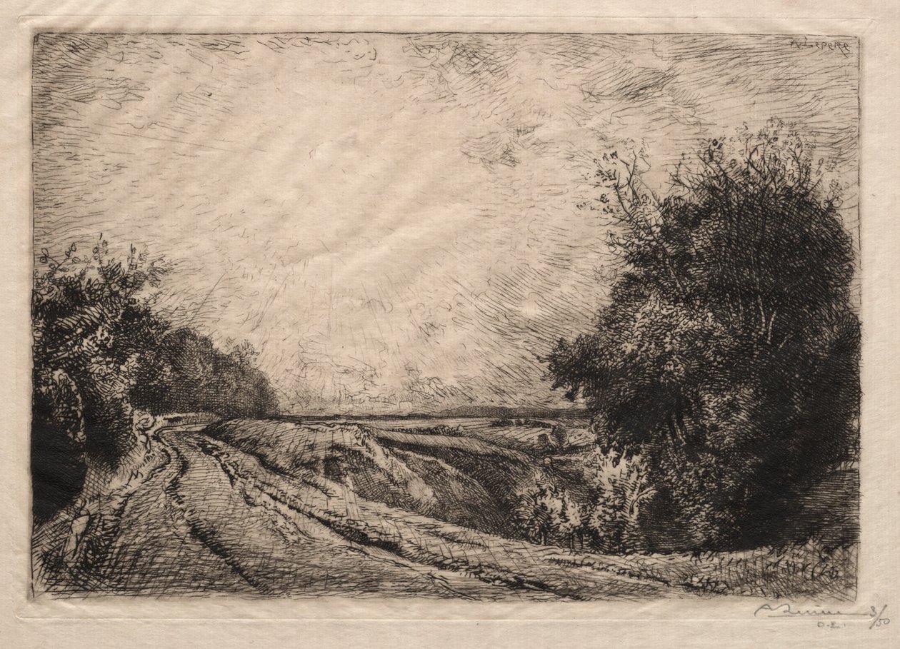 The Road to La Houssoye by Auguste Louis Lepère