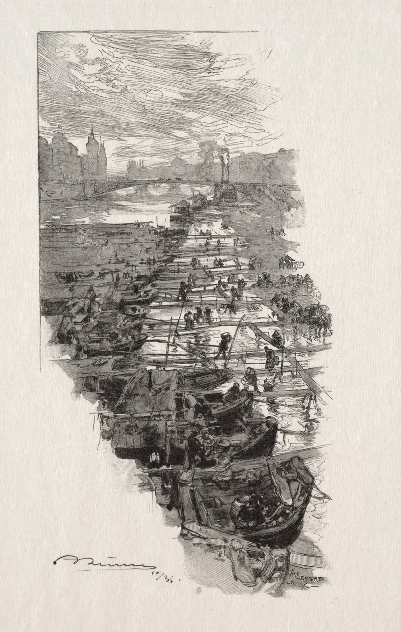 The Apple Market by Auguste Louis Lepère
