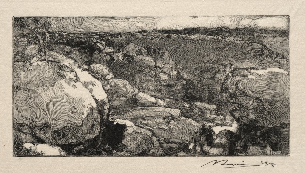 The Circus of Long Rock by Auguste Louis Lepère