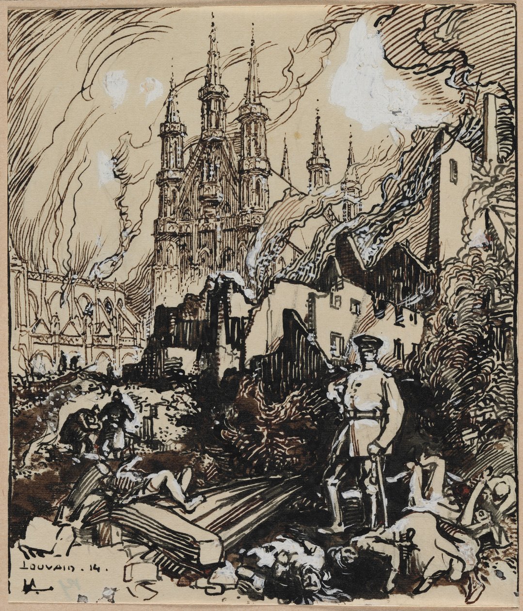 Louvain by Auguste Louis Lepère