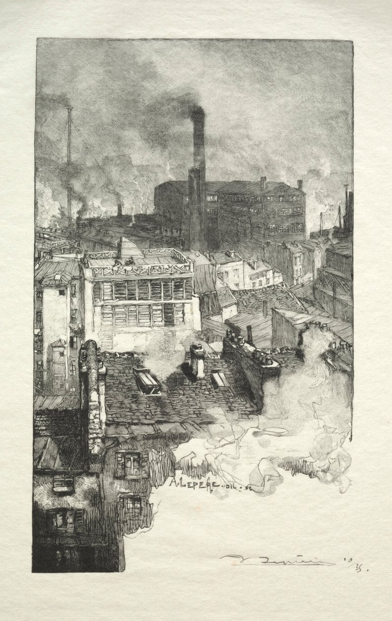 Quartier des Gobelins by Auguste Louis Lepère
