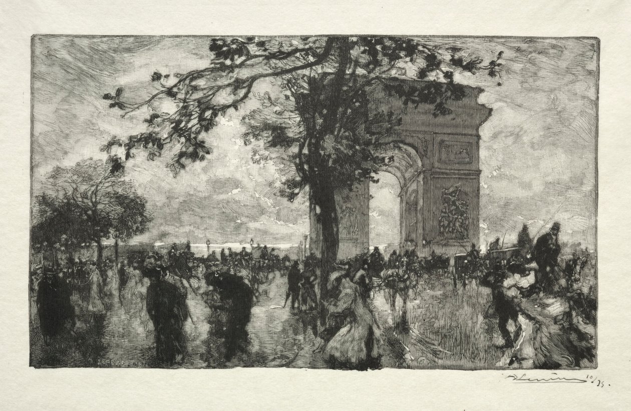 Return from the Woods by Auguste Louis Lepère