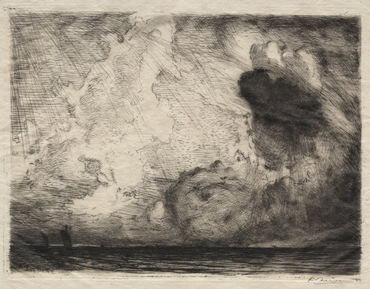 Seascape by Auguste Louis Lepère