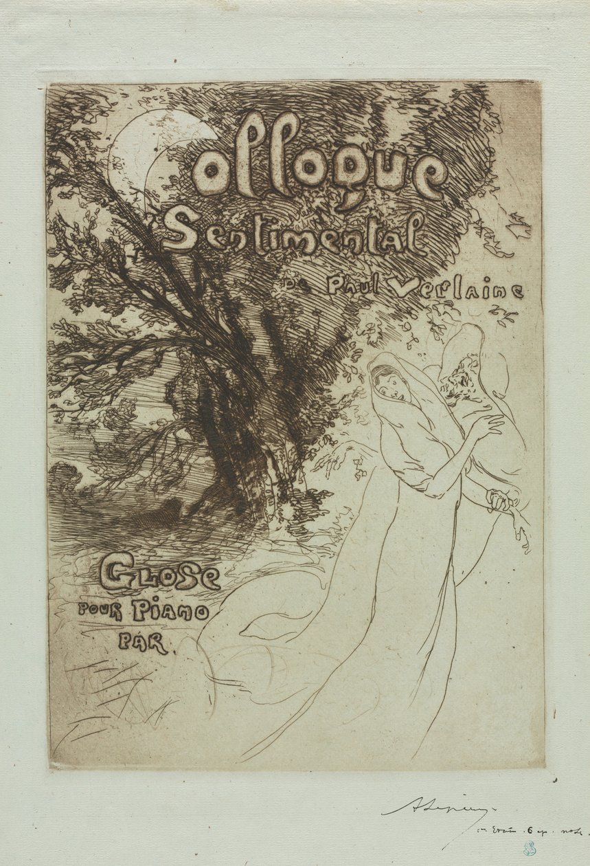 Sentimental Colloquy of Paul Verlaine by Auguste Louis Lepère
