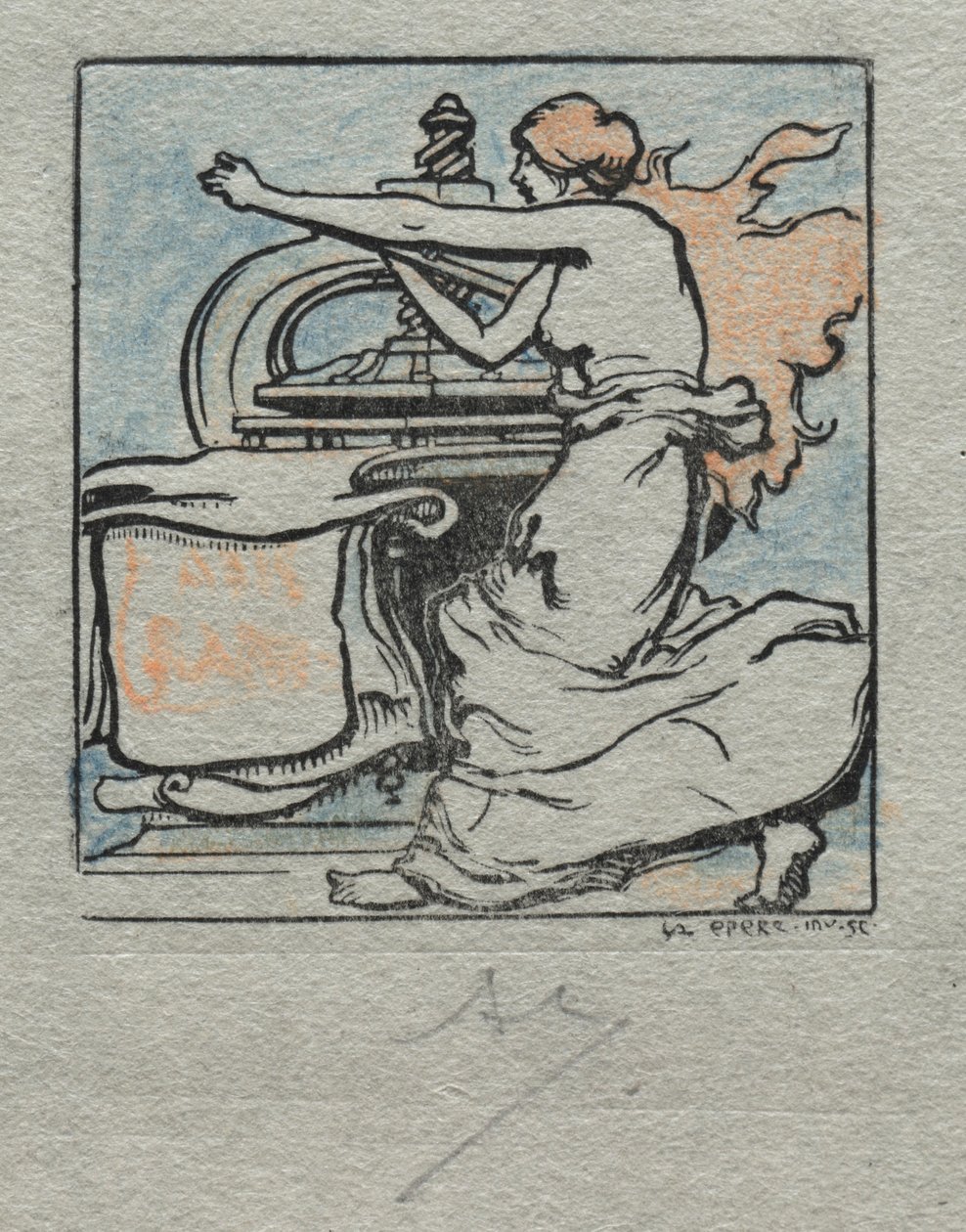The Printer by Auguste Louis Lepère