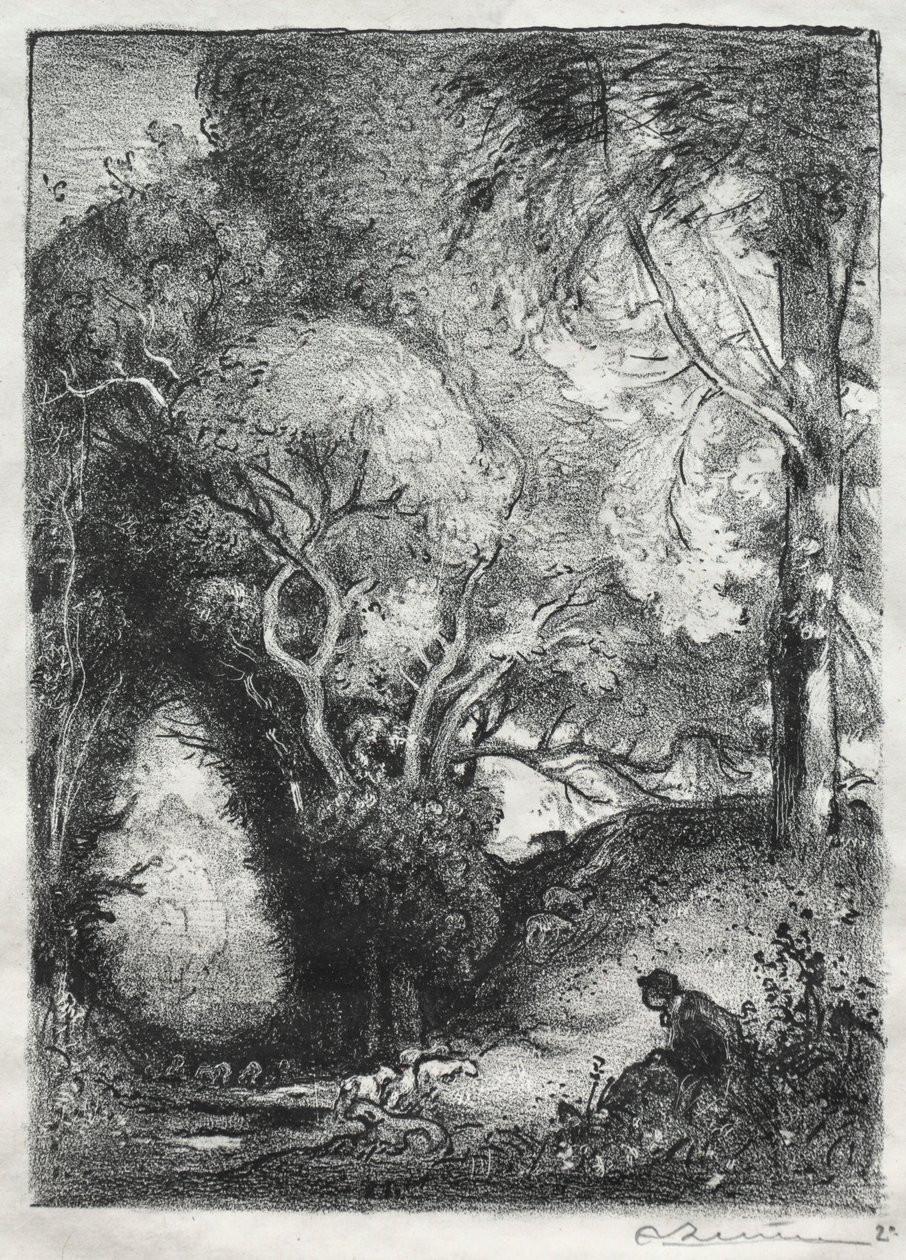 The Ravine in June by Auguste Louis Lepère