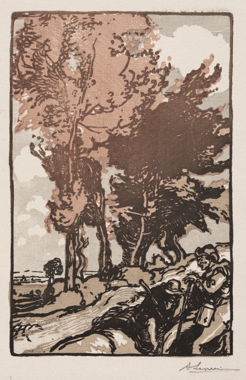 The Resting Place by Auguste Louis Lepère