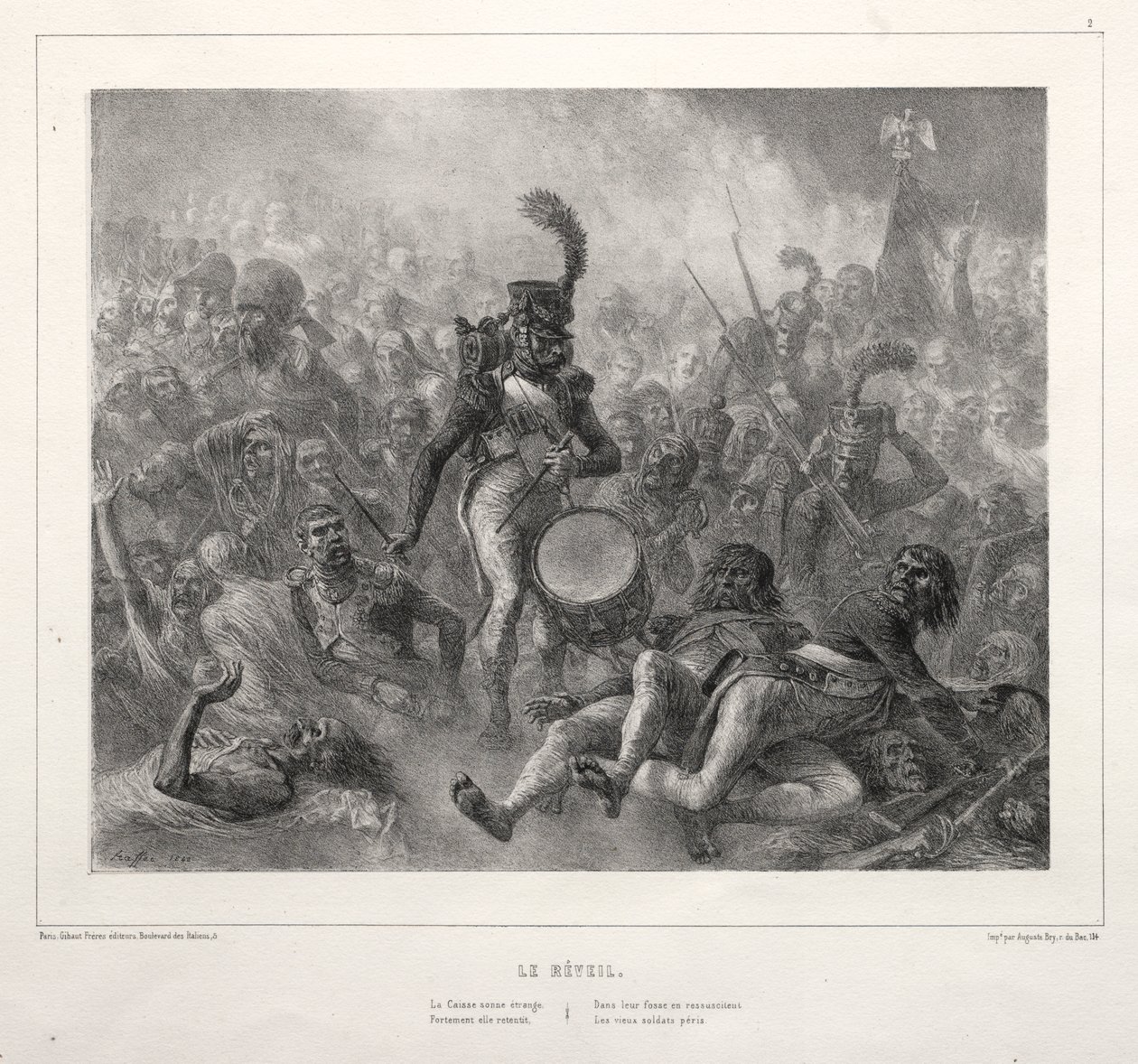 The Album of 1832: Awakening by Auguste Raffet