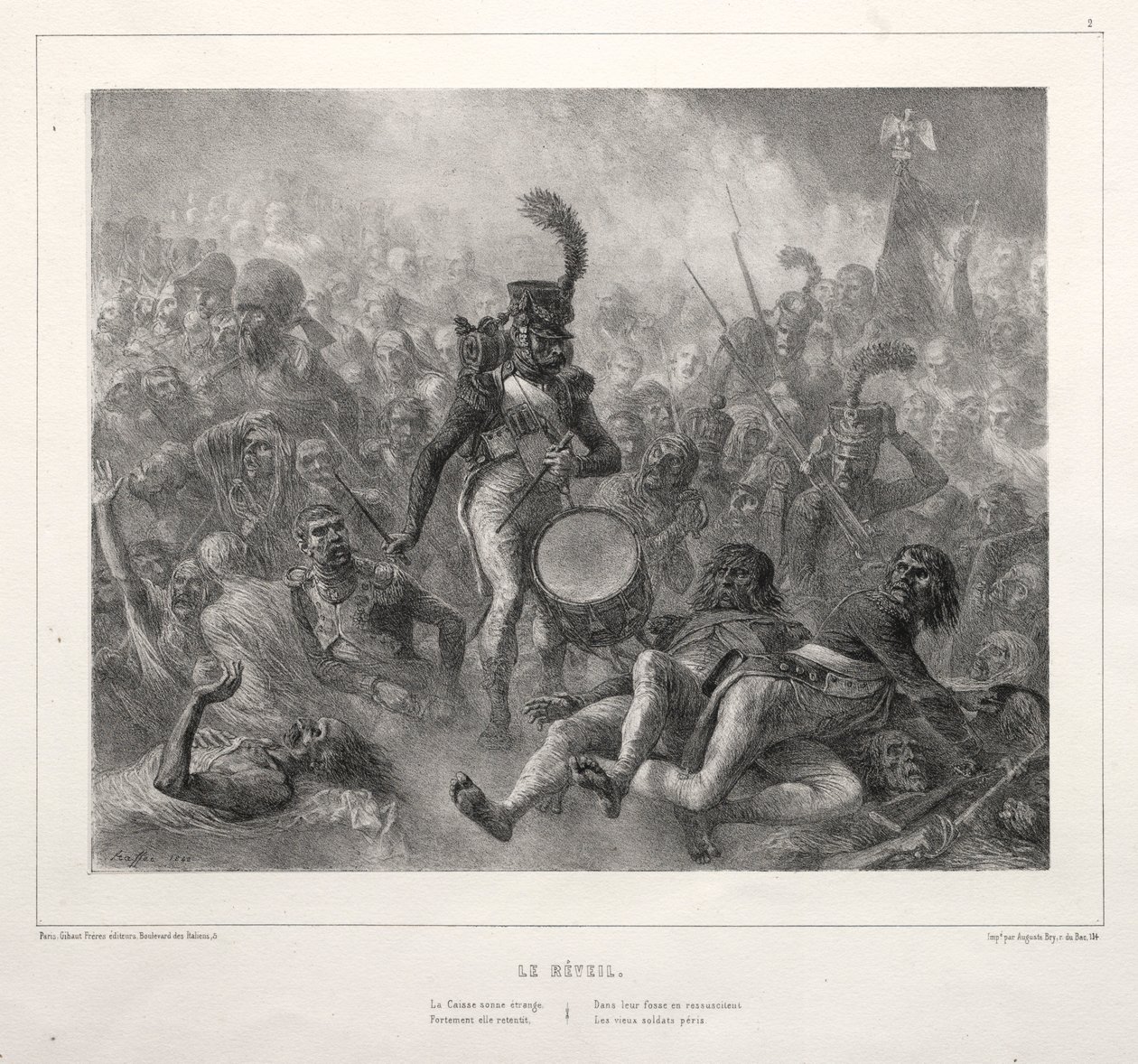Album of 1832: Awakening by Auguste Raffet