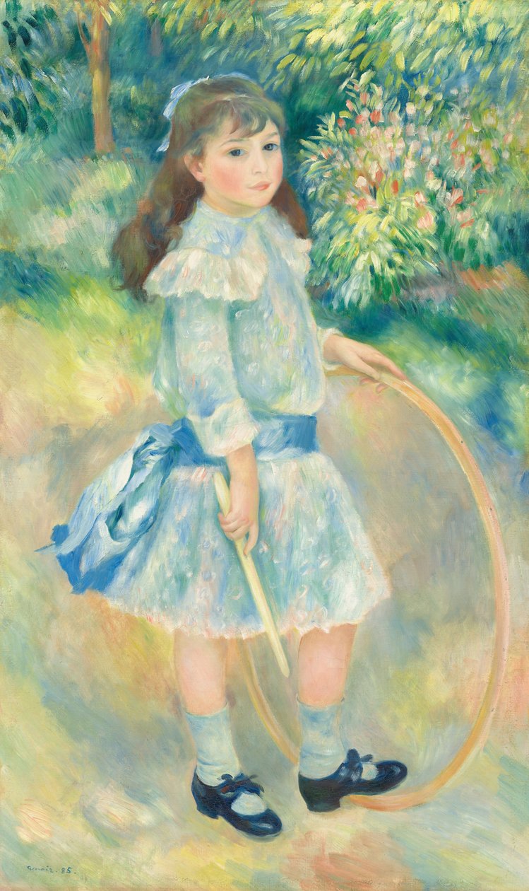 Girl with a Hoop by Auguste Renoir