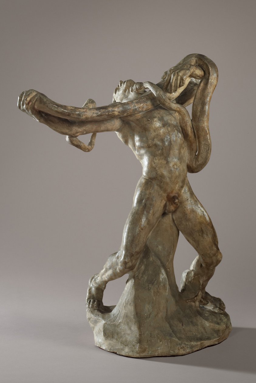 Man with Serpent, circa 1886 by Auguste Rodin