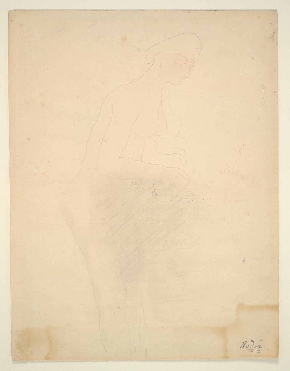 Nude Standing, Right Profile by Auguste Rodin