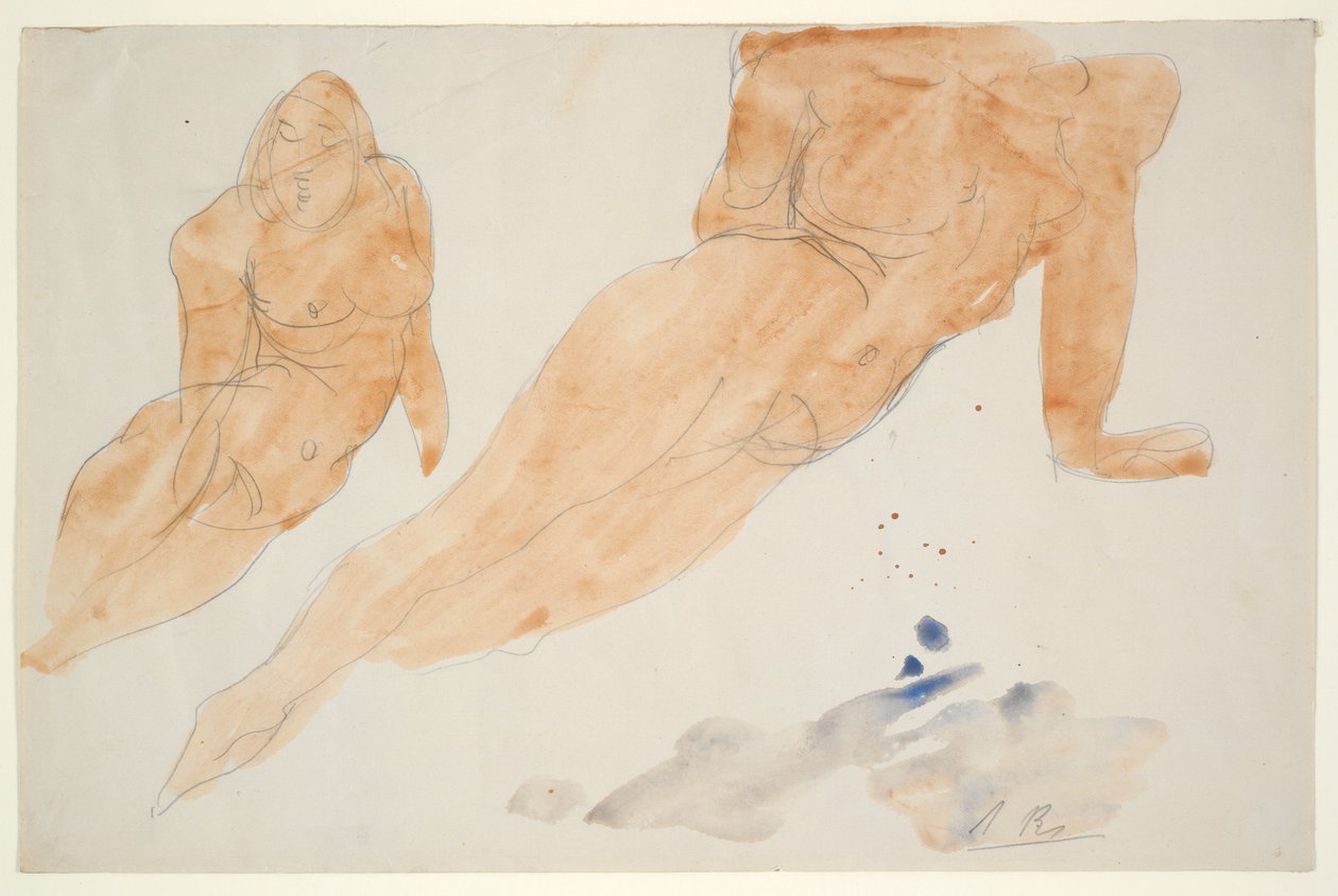 Two Reclining Nudes by Auguste Rodin