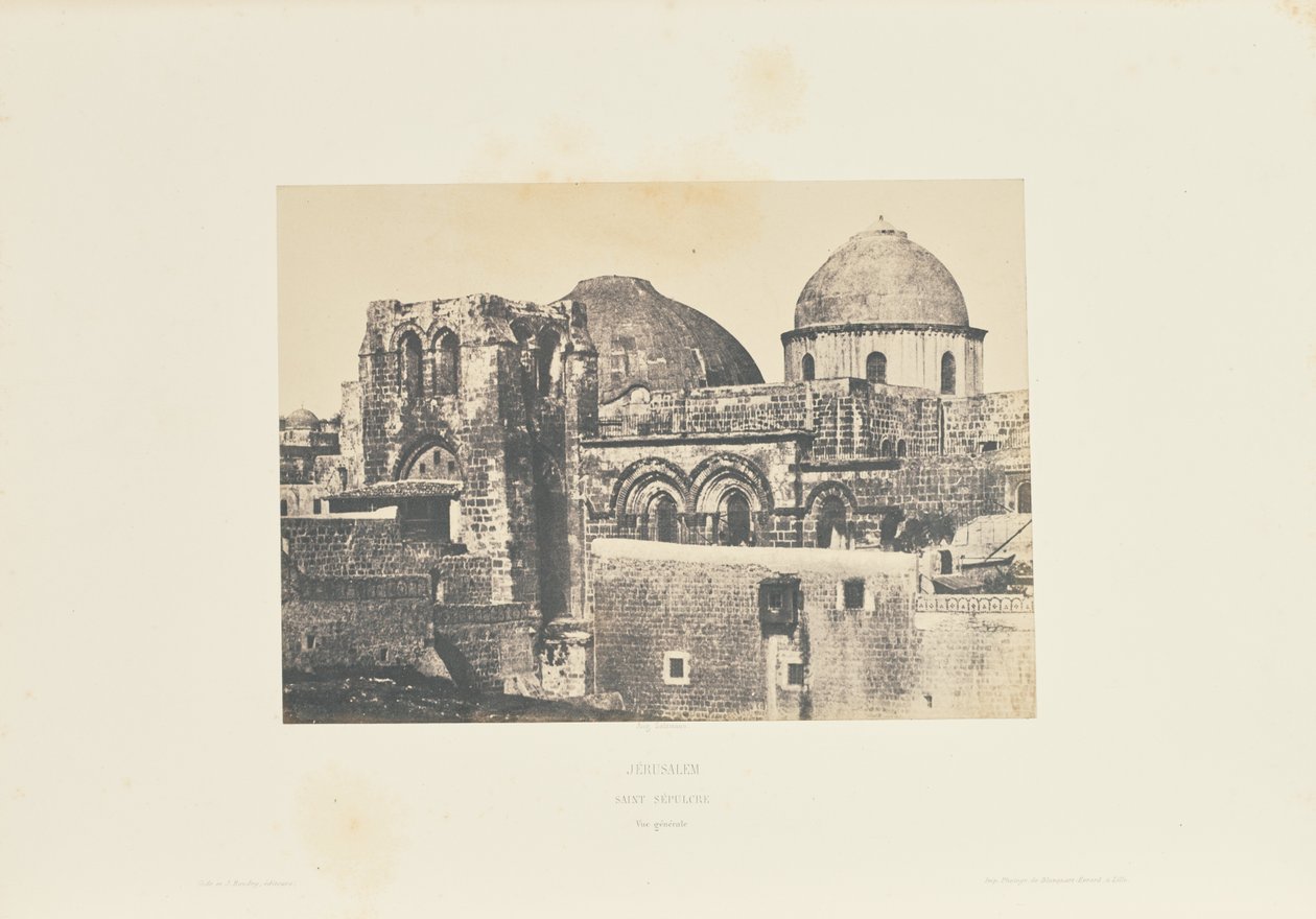 Jerusalem. Saint Sepulchre. General View. by Auguste Salzmann