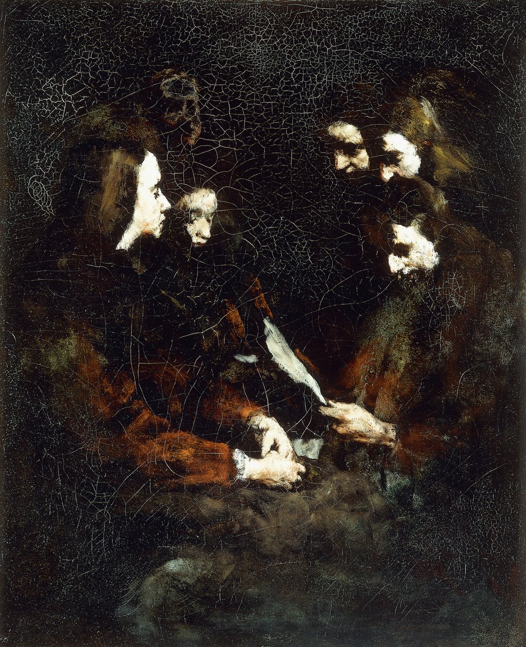 The Letter by Auguste Theodule Ribot
