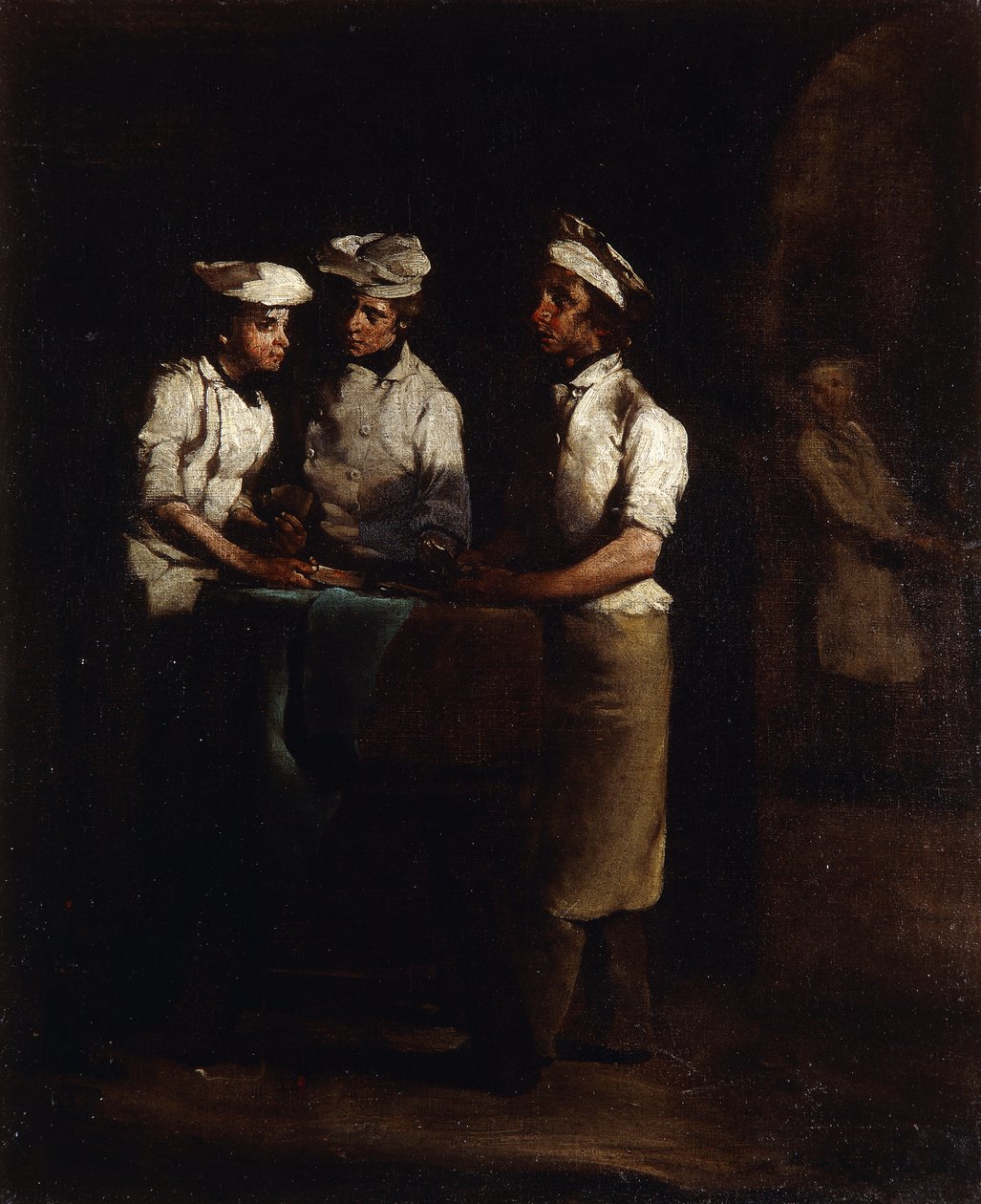 The Three Cooks by Auguste Theodule Ribot