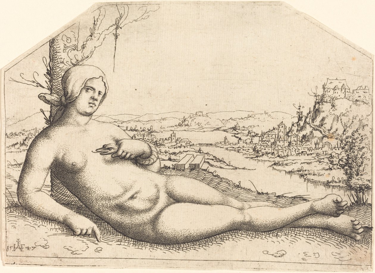 Death of Cleopatra by Augustin Hirschvogel
