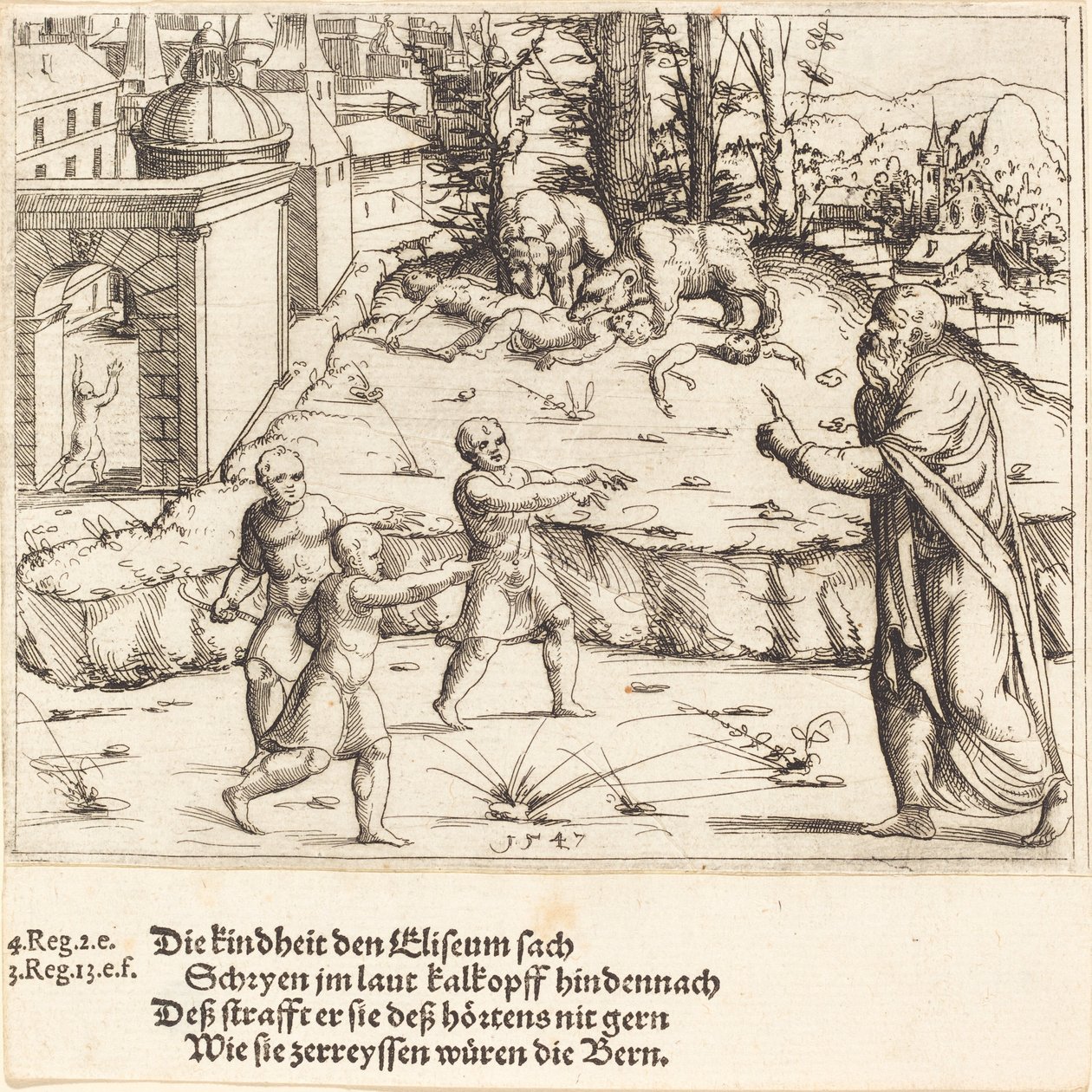 The Murder of the Children of Bethel by Augustin Hirschvogel