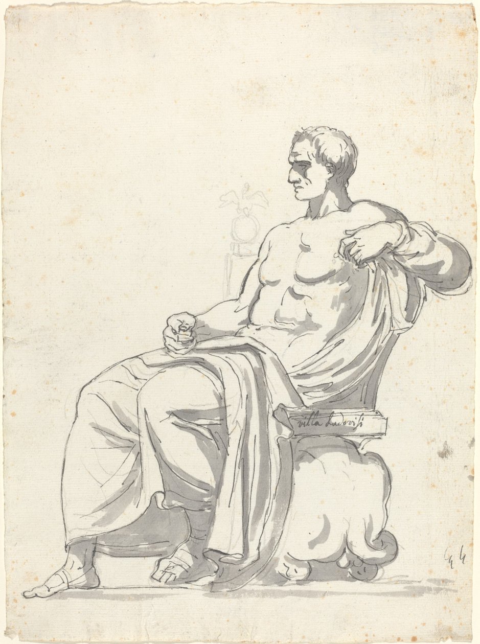 The Ludovisi Menander by Augustin Pajou