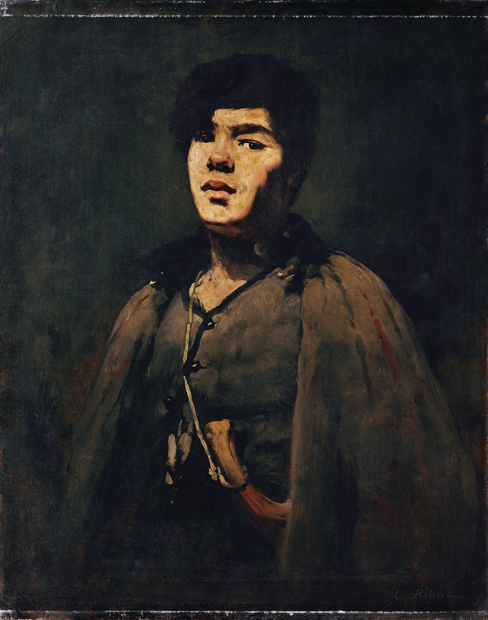 Young Shepherd by Augustin Théodule Ribot