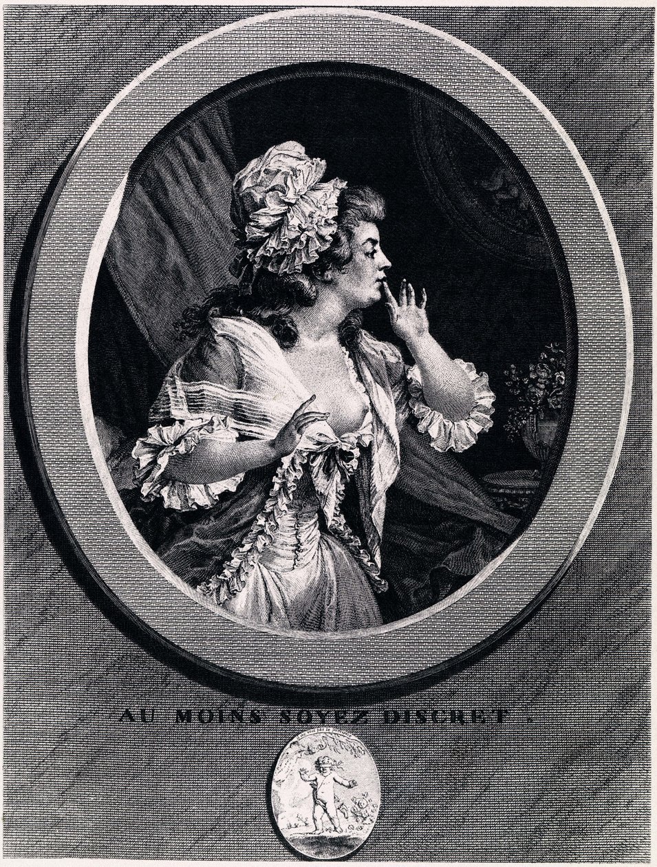 At Least Be Discreet! by Augustin de Saint Aubin