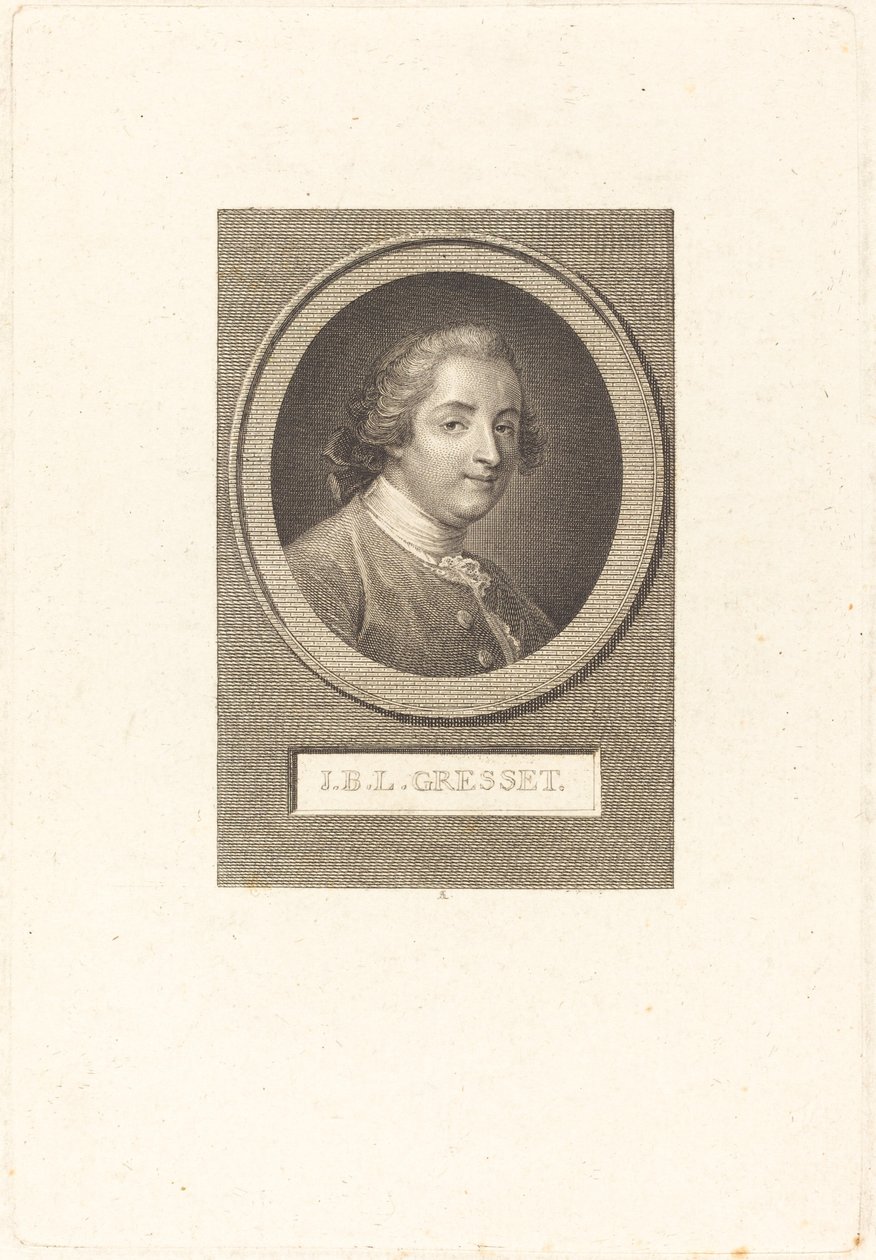 Jean-Baptiste-Louis Gresset by Augustin de Saint Aubin