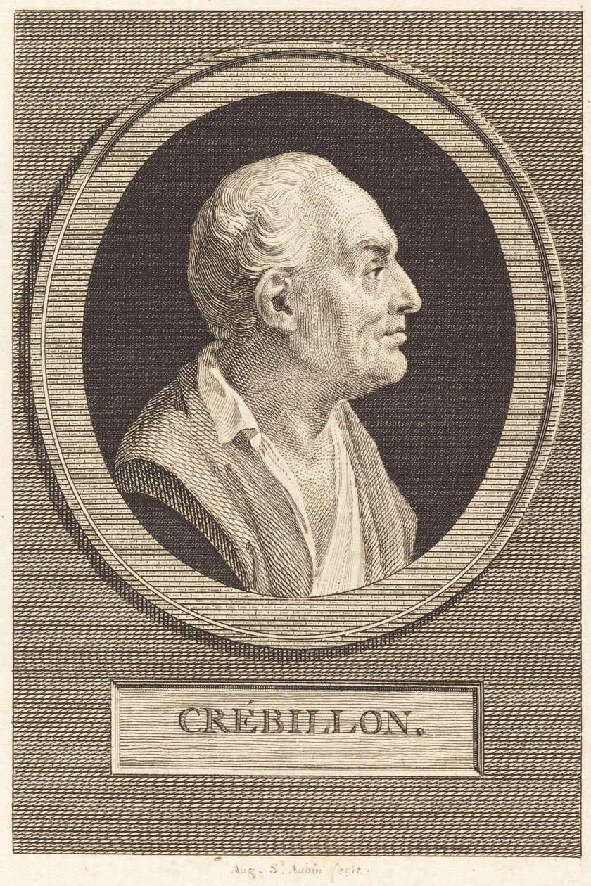 Prosper Jolyot de Crebillon by Augustin de Saint Aubin