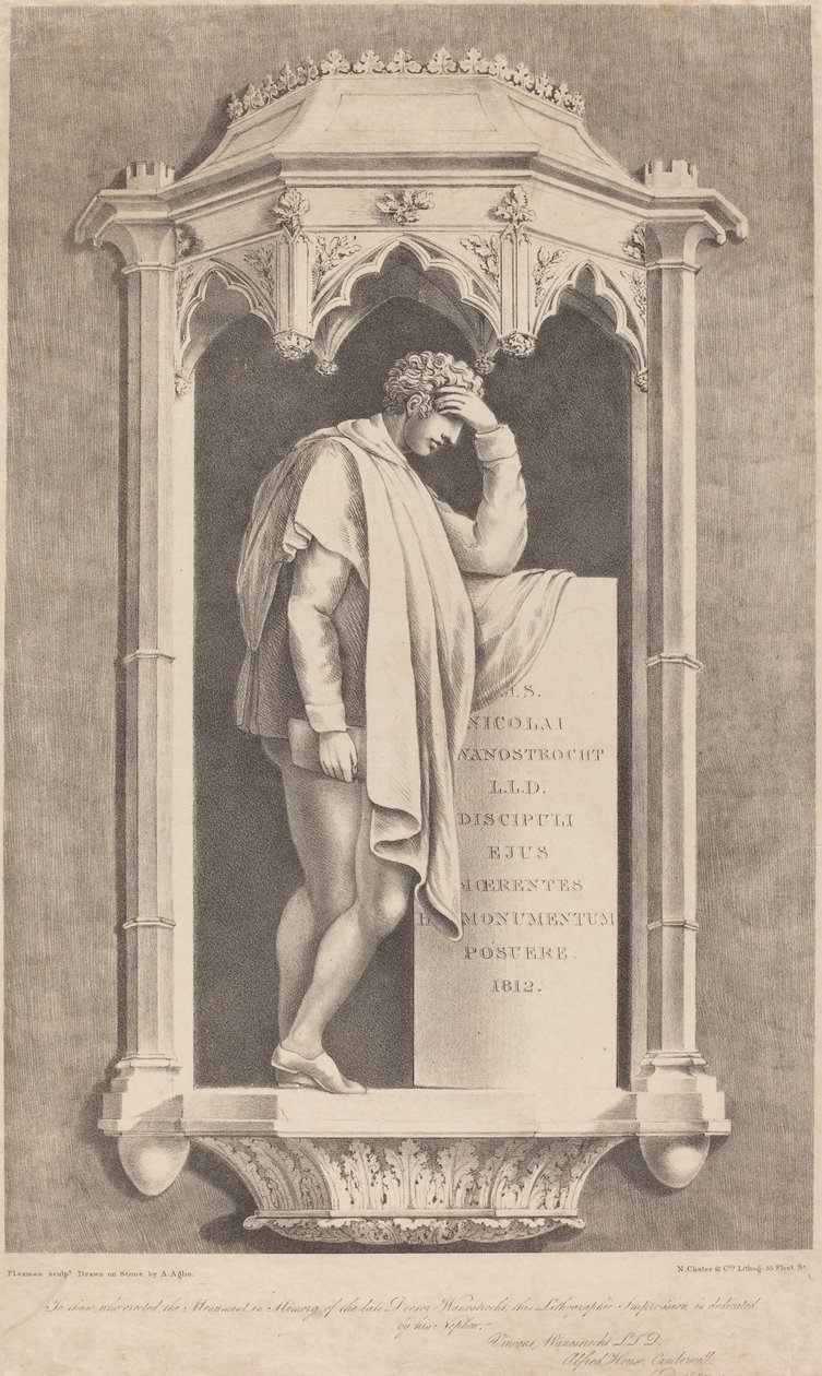 Monument to Nicolai Wanostrocht by Augustine Aglio after John Flaxman