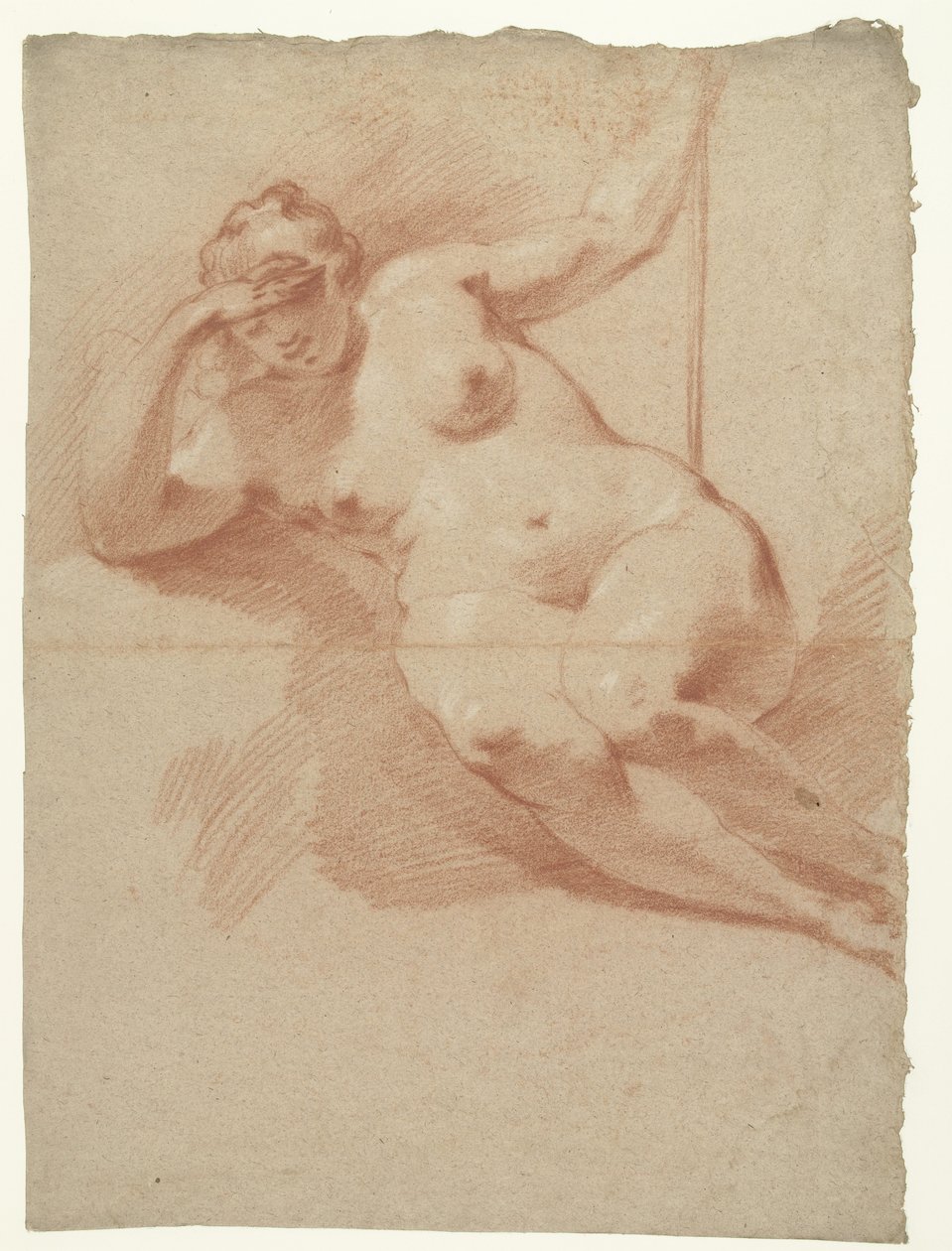 Reclining Female Nude by Augustinus Terwesten (I)