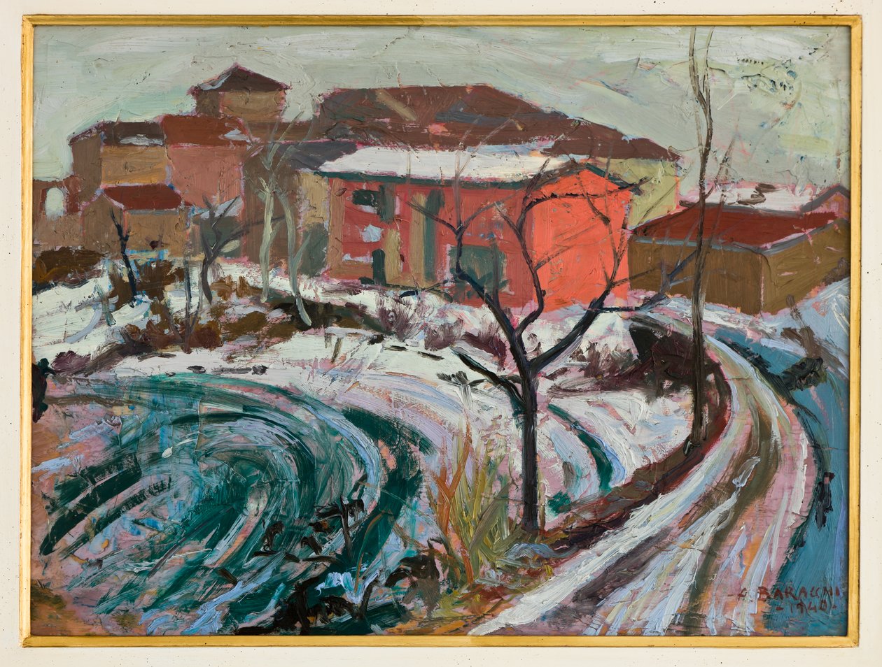 Snow in Carpi by Augusto Baracchi