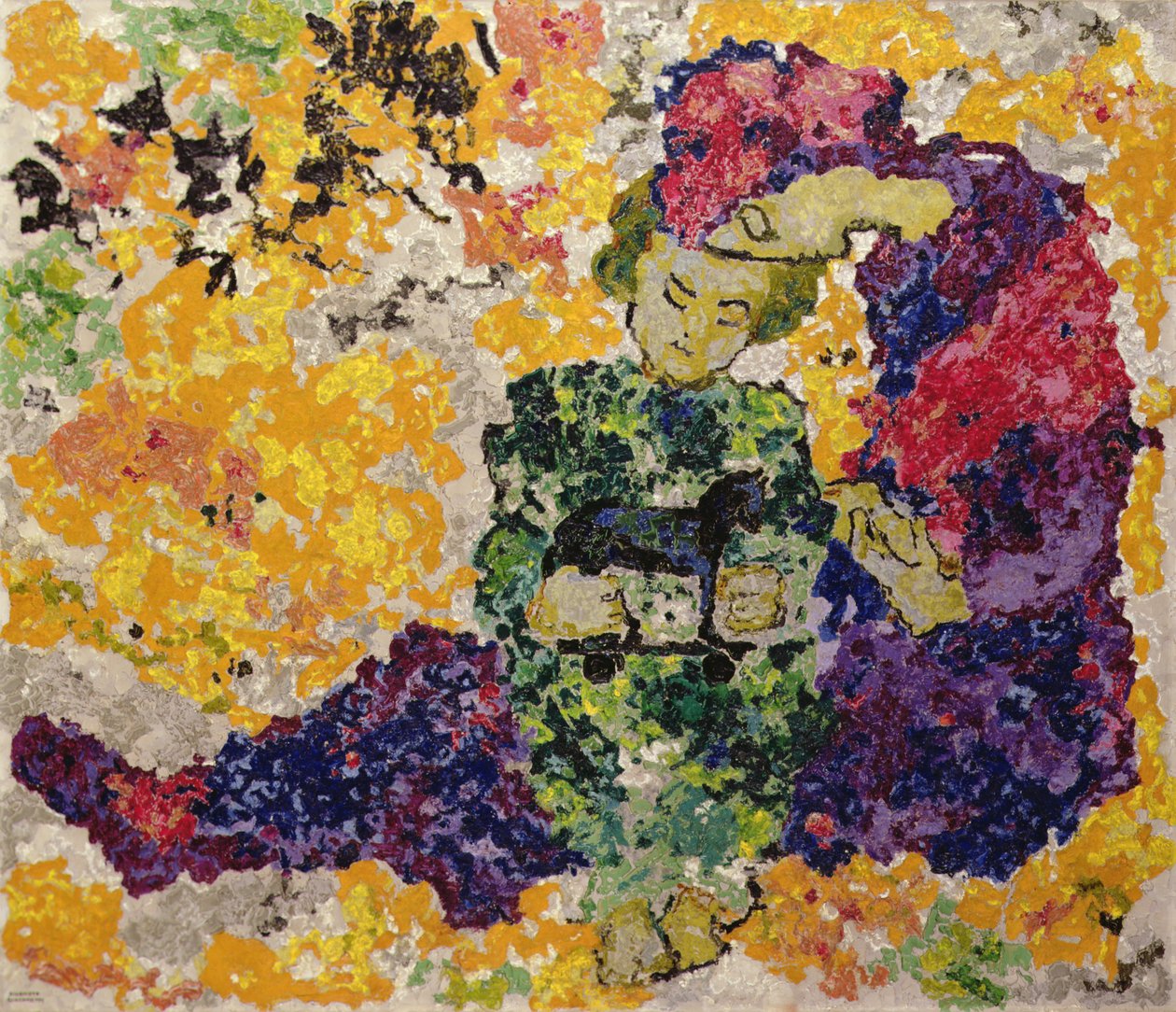 Mary with the Boy Jesus by Augusto Giacometti
