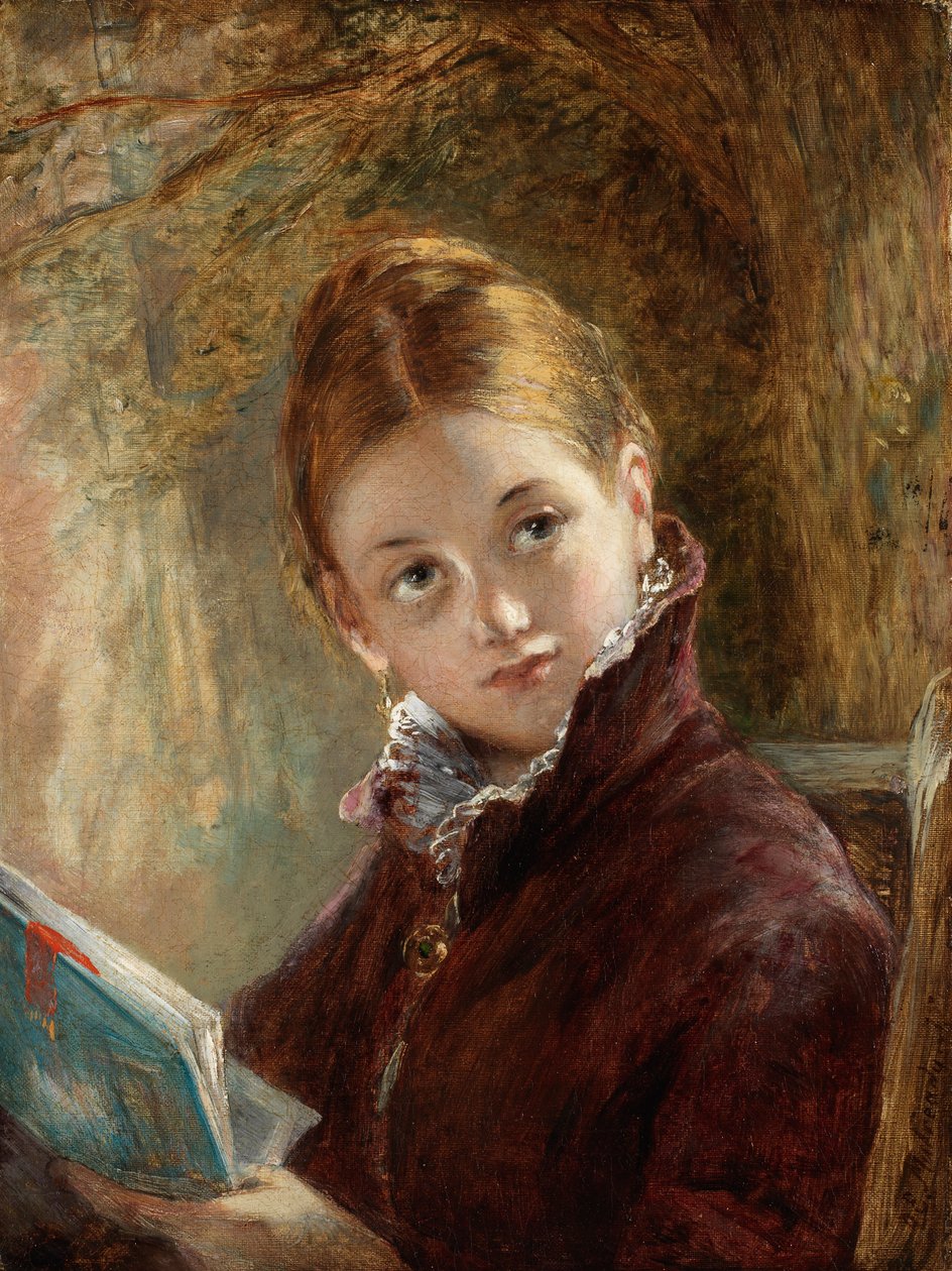 A Quiet Read by Augustus Edward Mulready