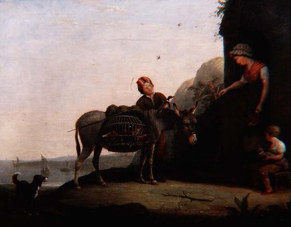 Bargaining for Poultry by Augustus Wall Callcott