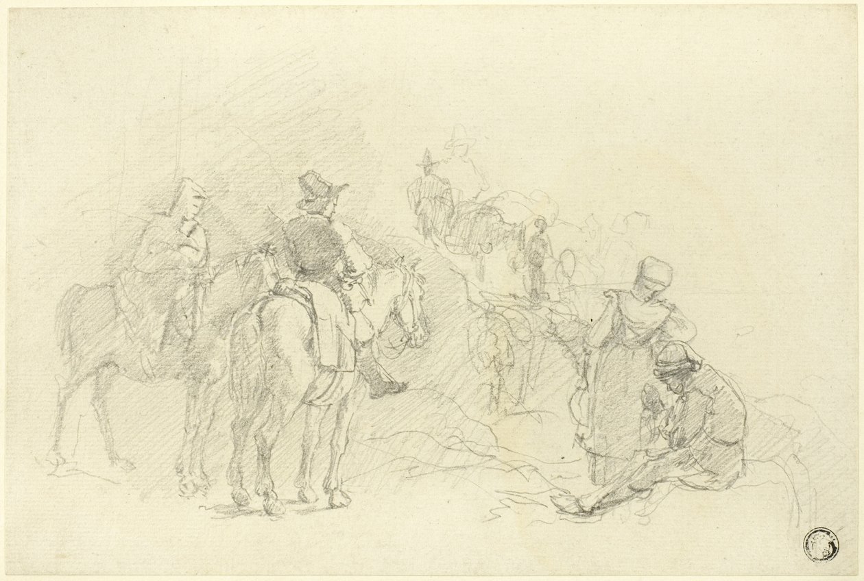 Resting Travelers by Augustus Wall Callcott