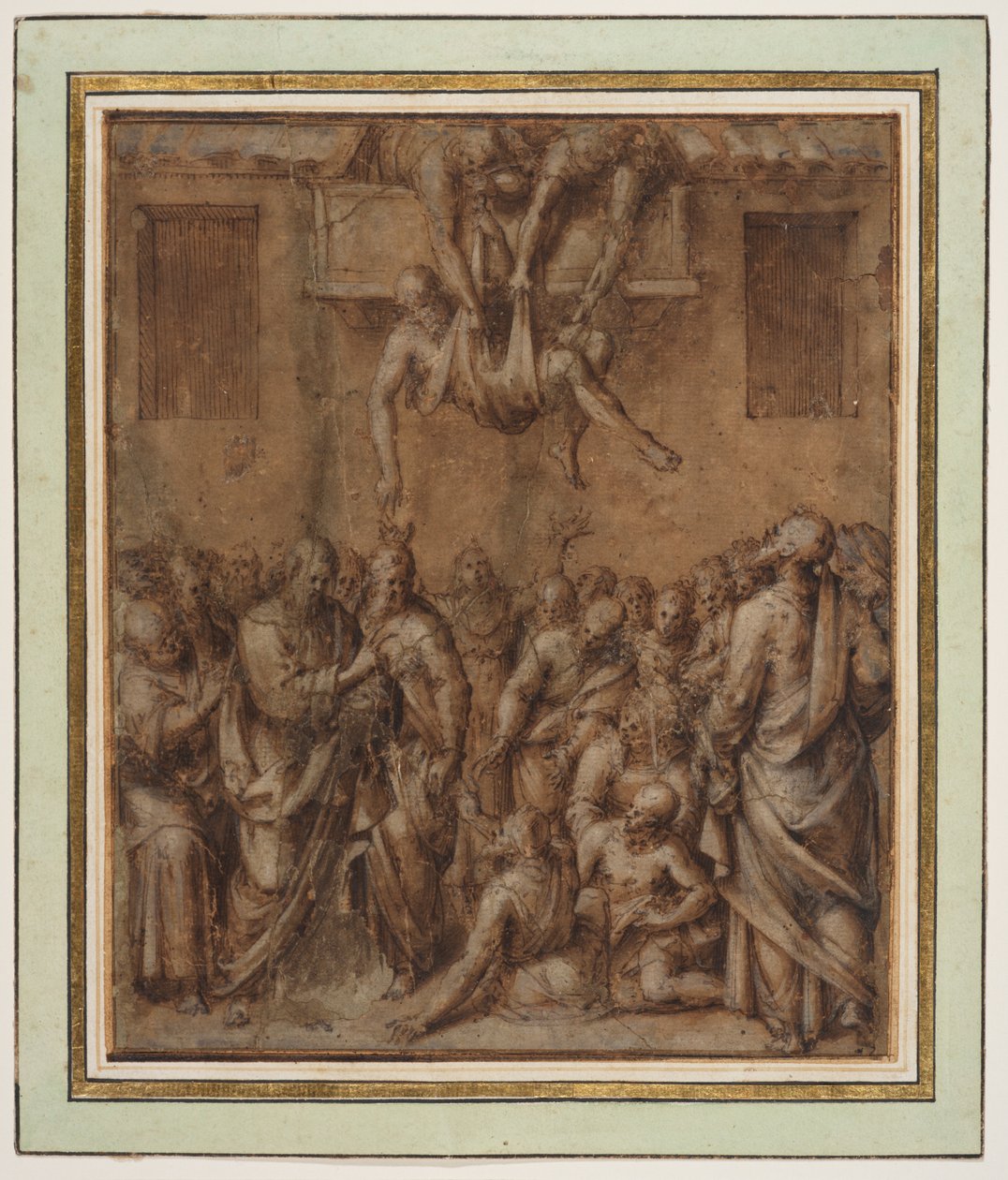 Christ healing the sick by Aurelio Luini